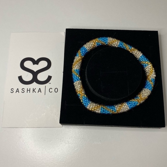 Sashka Co. Jewelry - Sashka Co. Beaded Bracelet Turquoise